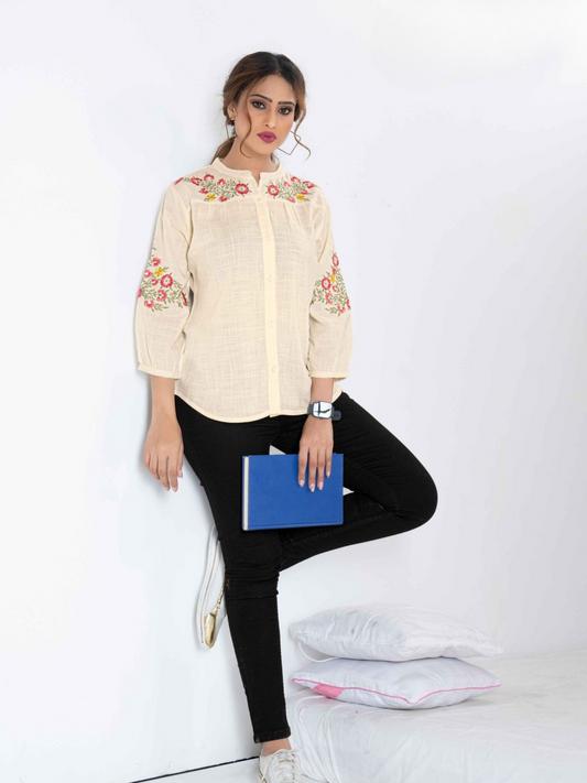 GAABAA D. NO. 905 – Elegant Regular Wear Embroidered Top