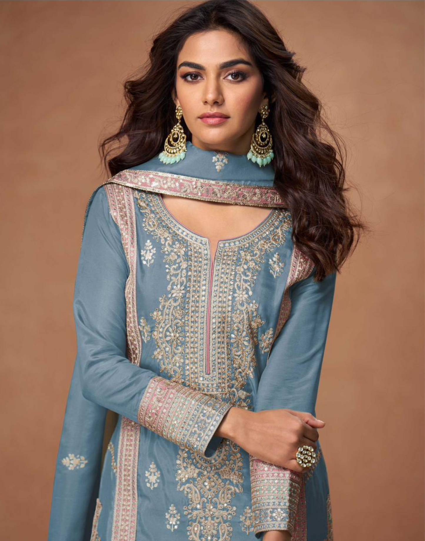 Royal Radiance Embroidered Suit
