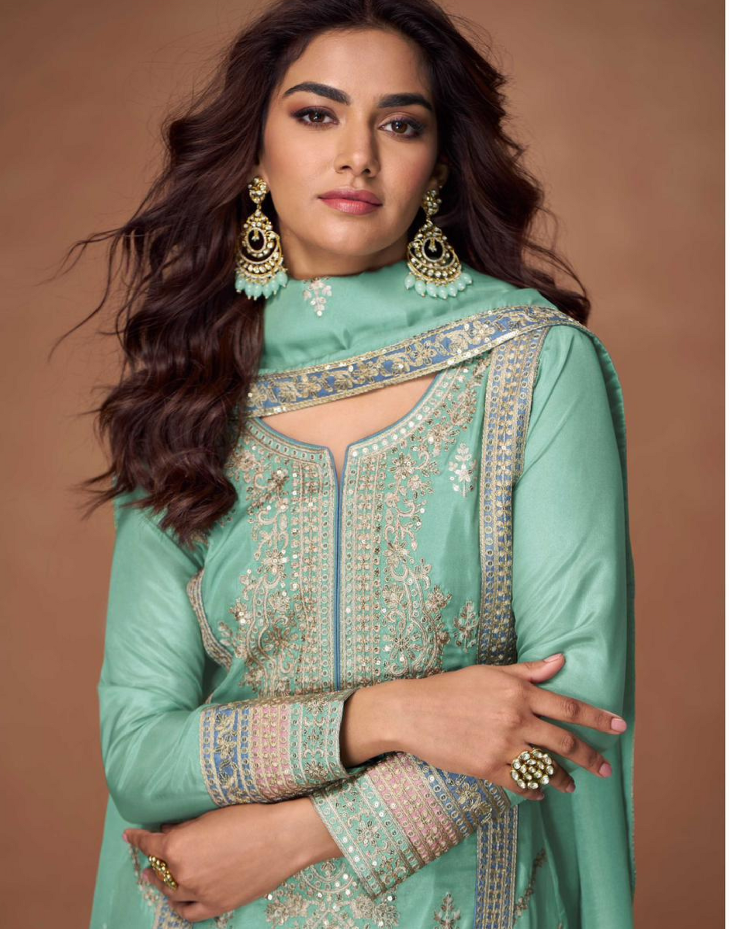 Royal Radiance Embroidered Suit