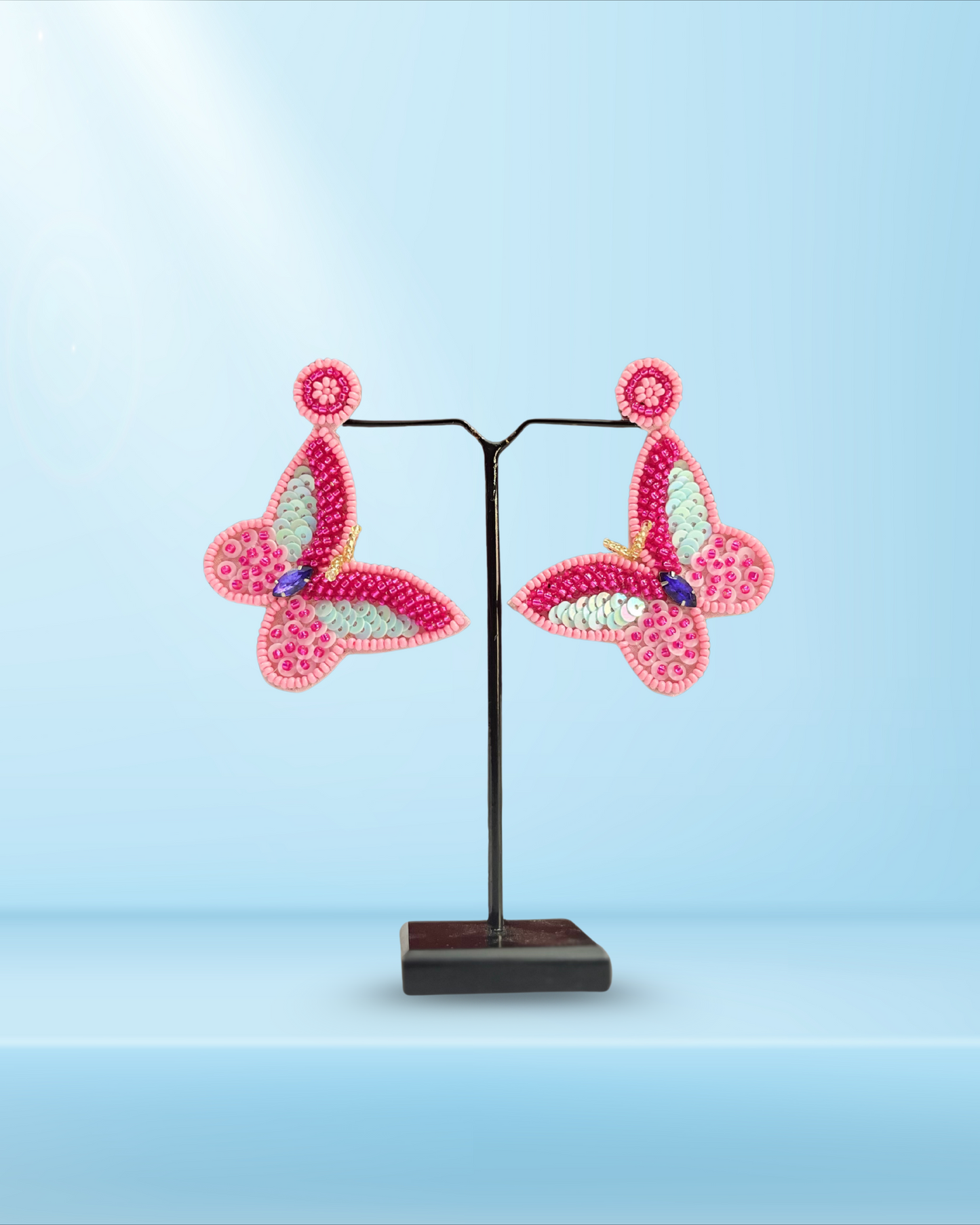 Desisnitch Handmade Earrings Combo – Bloom & Butterfly Edition (Set of 2 Pairs)