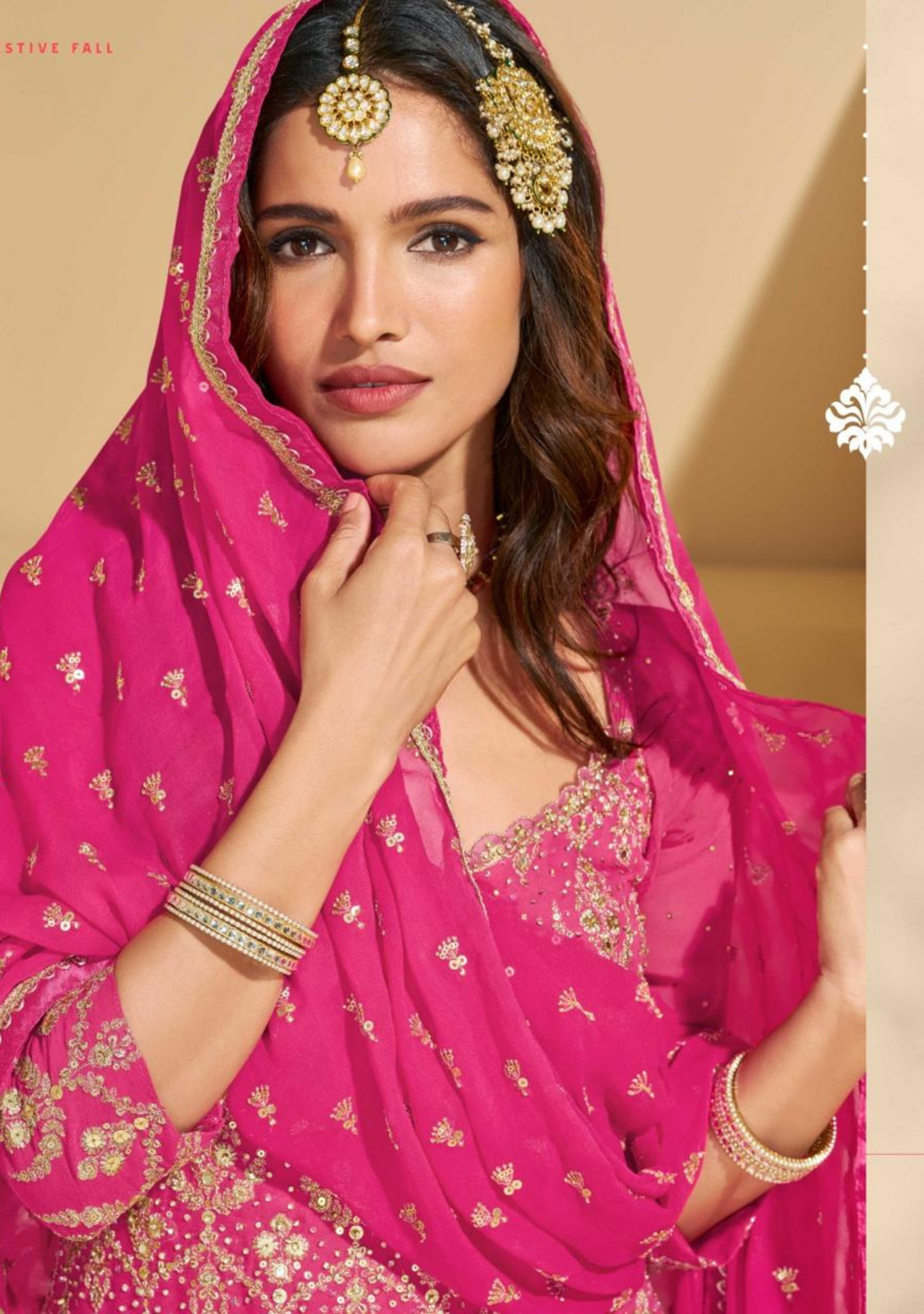 Free-Size Stitched Georgette Ensemble – Premium Embroidered Set