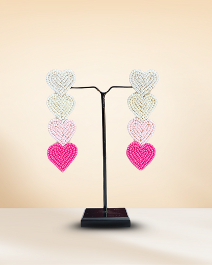 Desisnitch Handmade Heart Shaped Earrings
