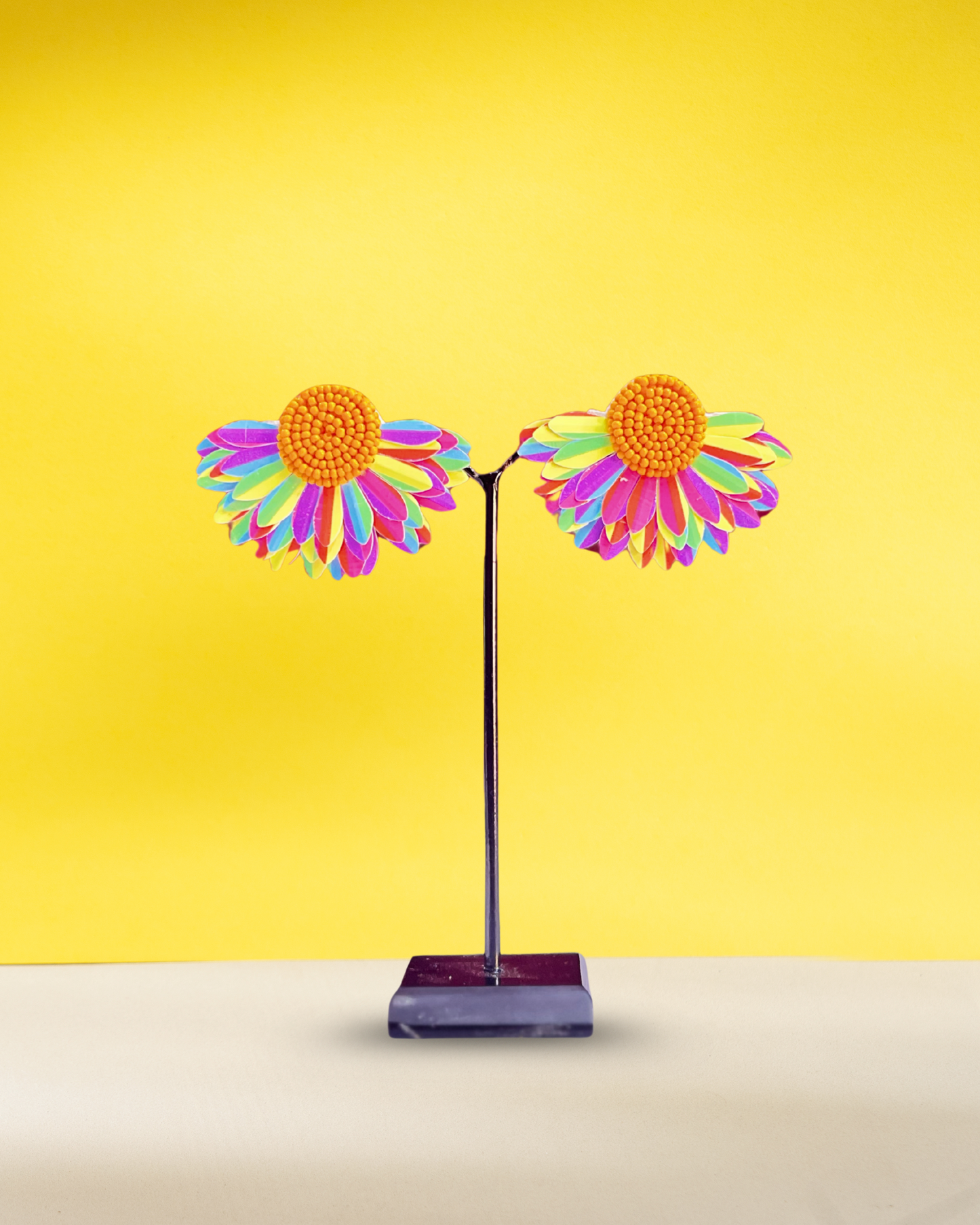 Desisnitch Handmade Earrings Combo – Rainbow & Mom-to-Be Edition (Set of 2 Pairs)