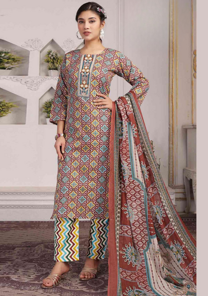 Goldy Plus – Cotton Kurti Set