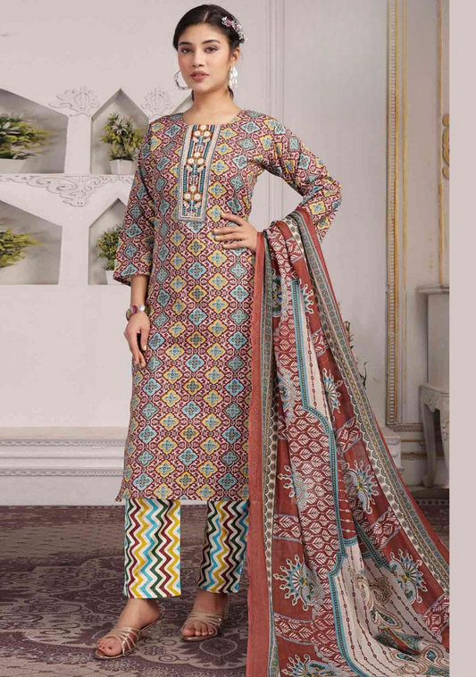 Goldy Plus – Cotton Kurti Set