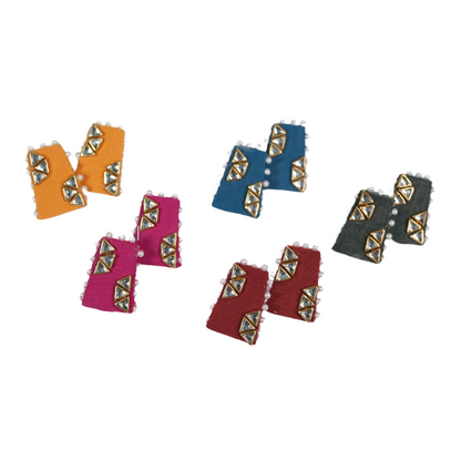 Handmade Sparkle Statement Earrings