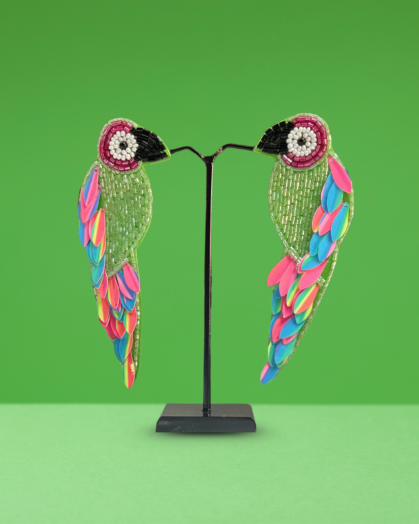 Desisnitch Parrot Handmade Earrings