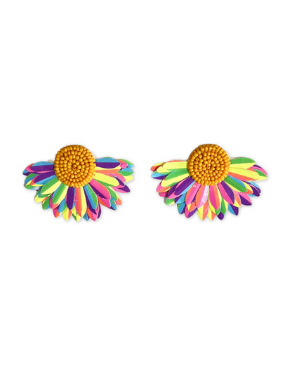 Desisnitch Modern Rainbow Handcrafted Earrings