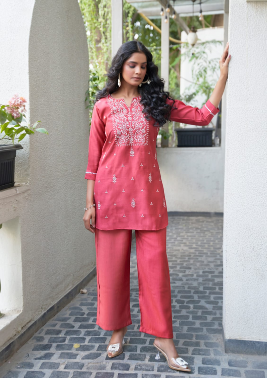 Fancy Co-ord Set – Luxurious & Elegant