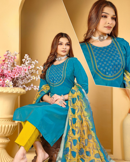 Elegant Ensemble in Roman Simmer Silk