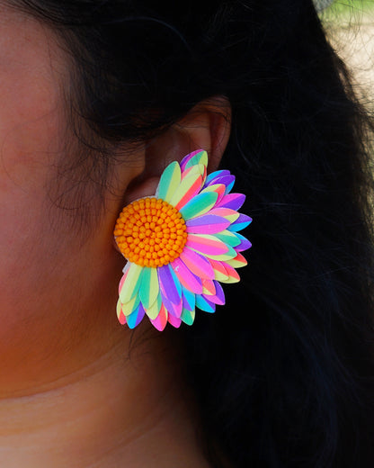 Desisnitch Modern Rainbow Handcrafted Earrings