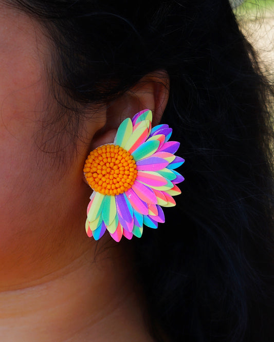 Desisnitch Modern Rainbow Handcrafted Earrings