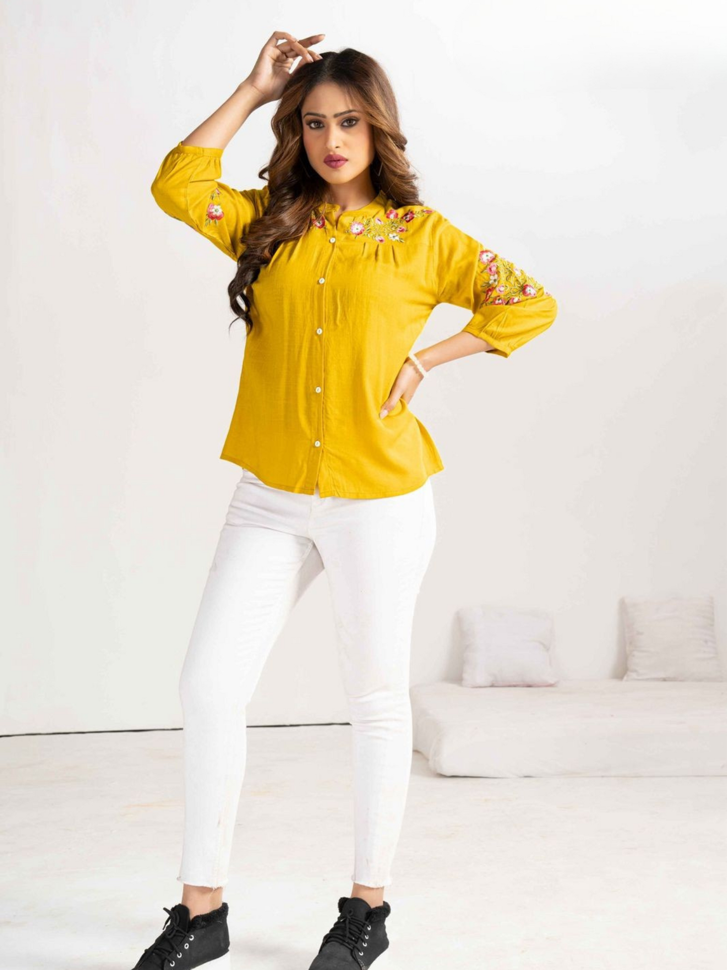 GAABAA D. NO. 905 – Elegant Regular Wear Embroidered Top