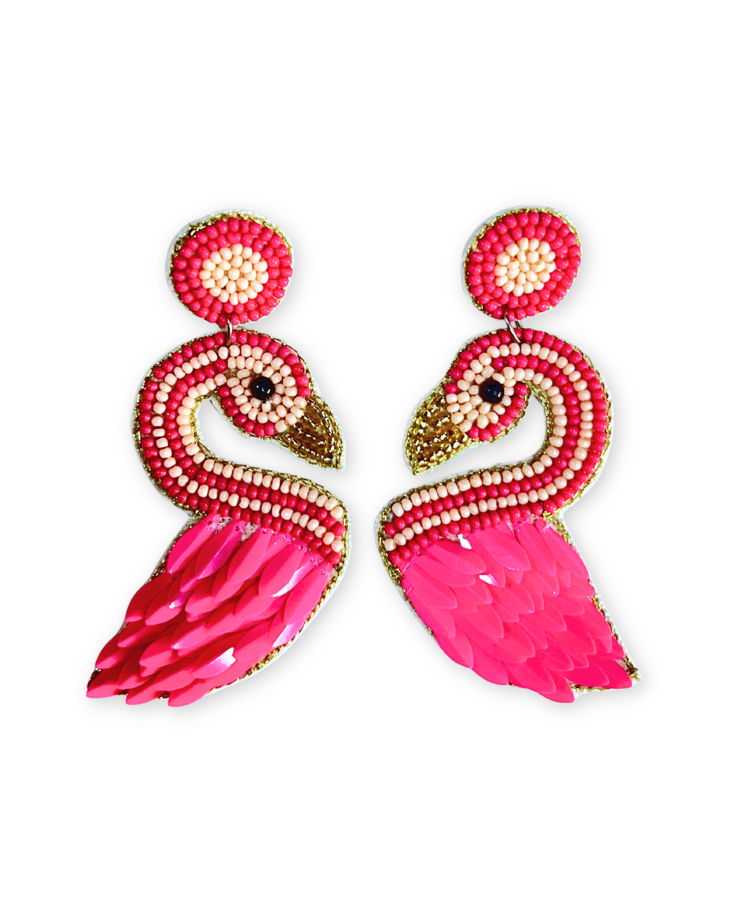 Desisnitch Flamingo Handmade Earrings