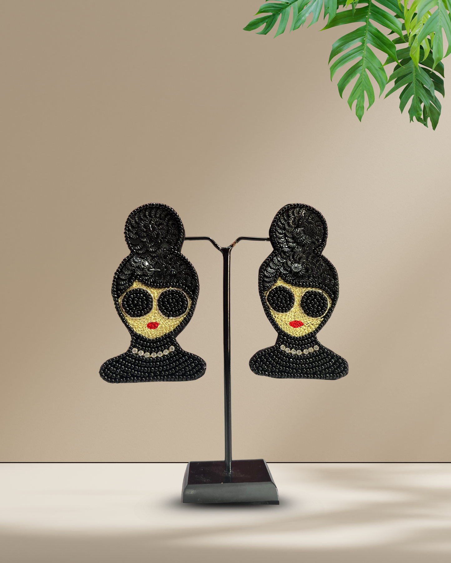 Desisnitch Black Handmade Earrings