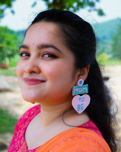 Desisnitch Handmade "Mom to Be" Earrings