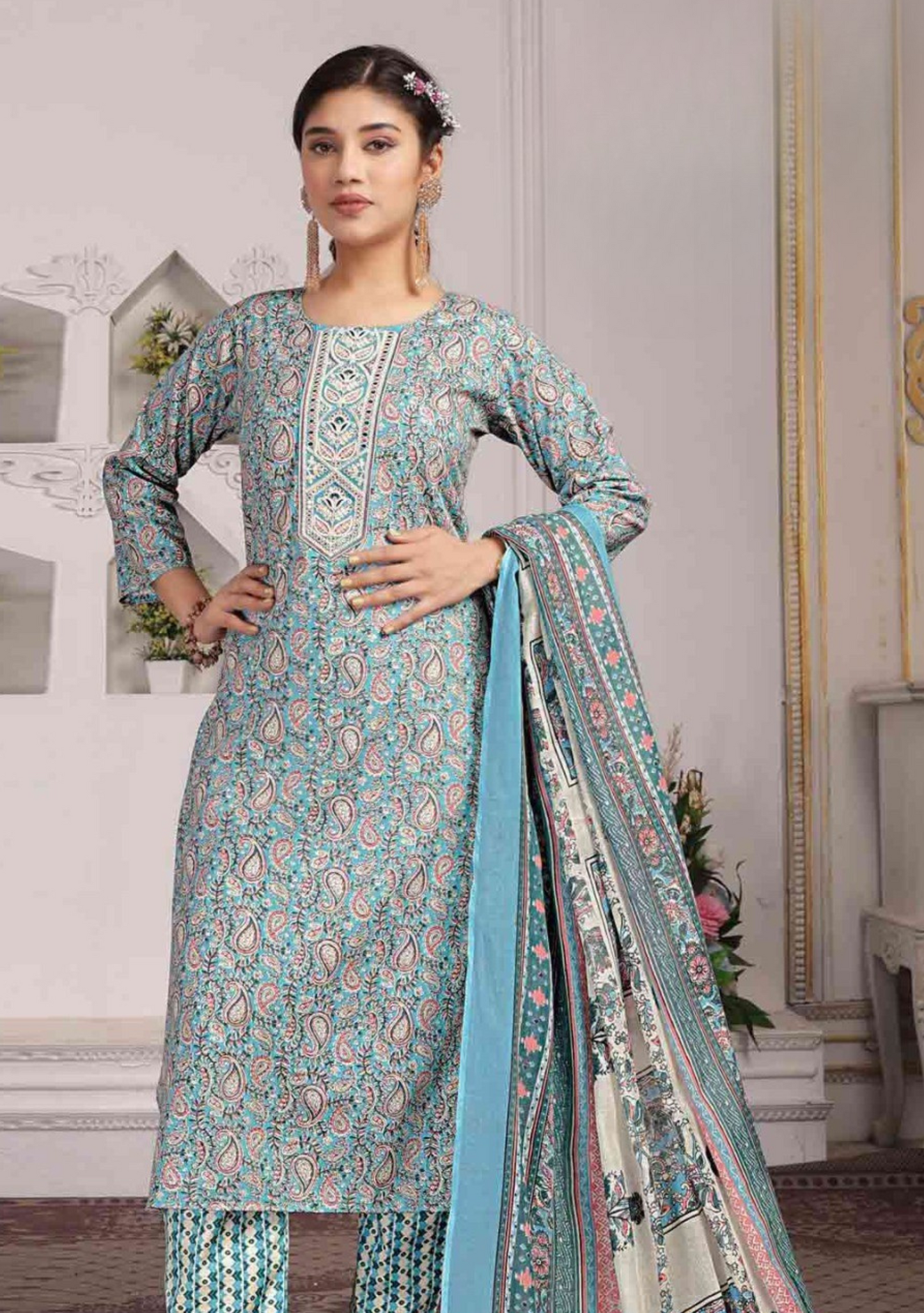 Goldy Plus – Cotton Kurti Set