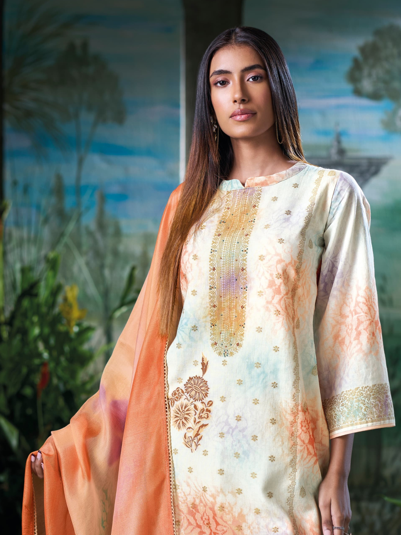Cotton Printed Unstitched Suit – Perfect for Summer & Festivals