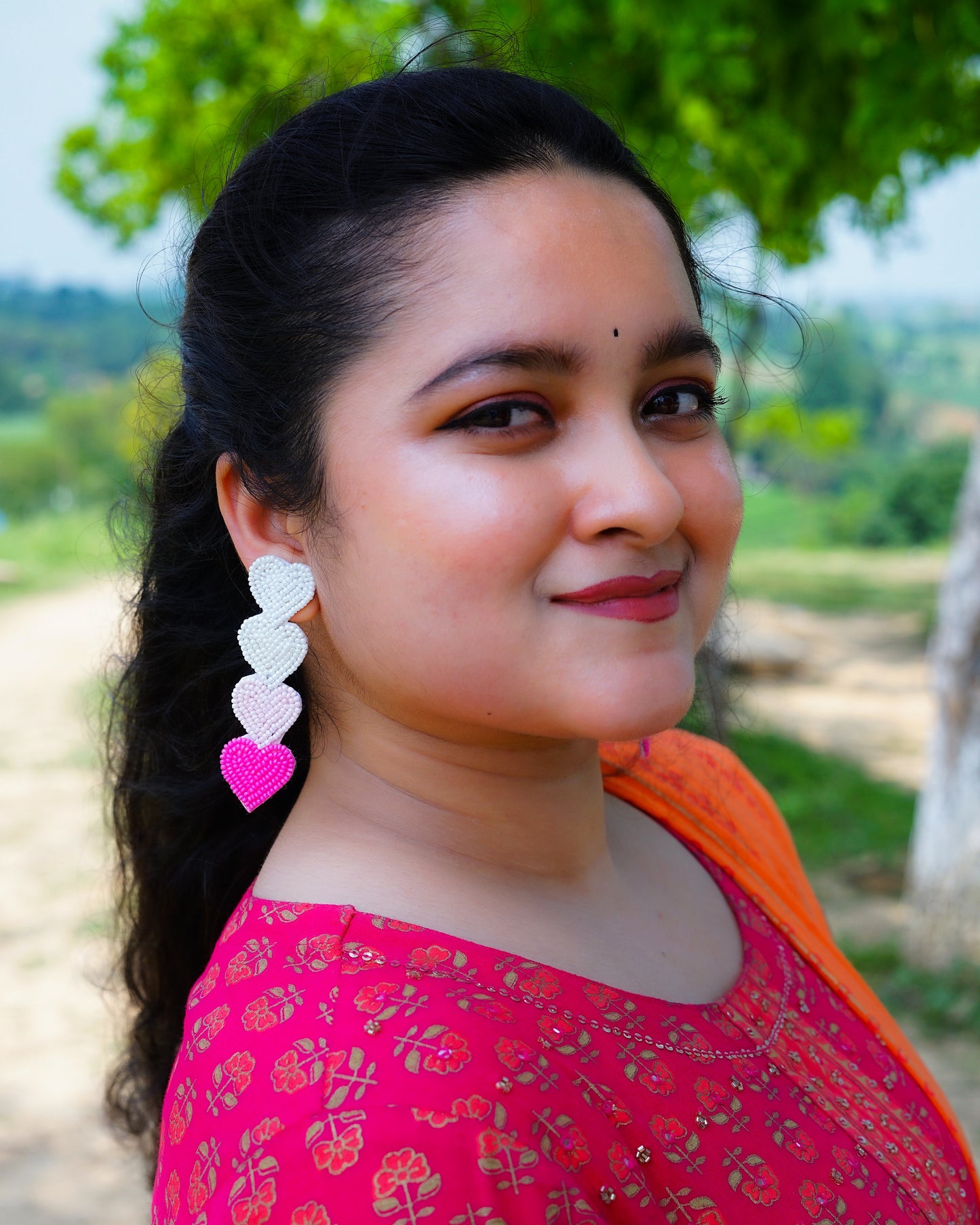 Desisnitch Handmade Heart Shaped Earrings