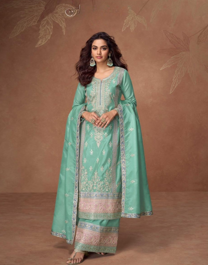Royal Radiance Embroidered Suit