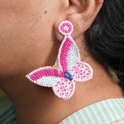 Butterfly Handmade Earrings by Desisnitch