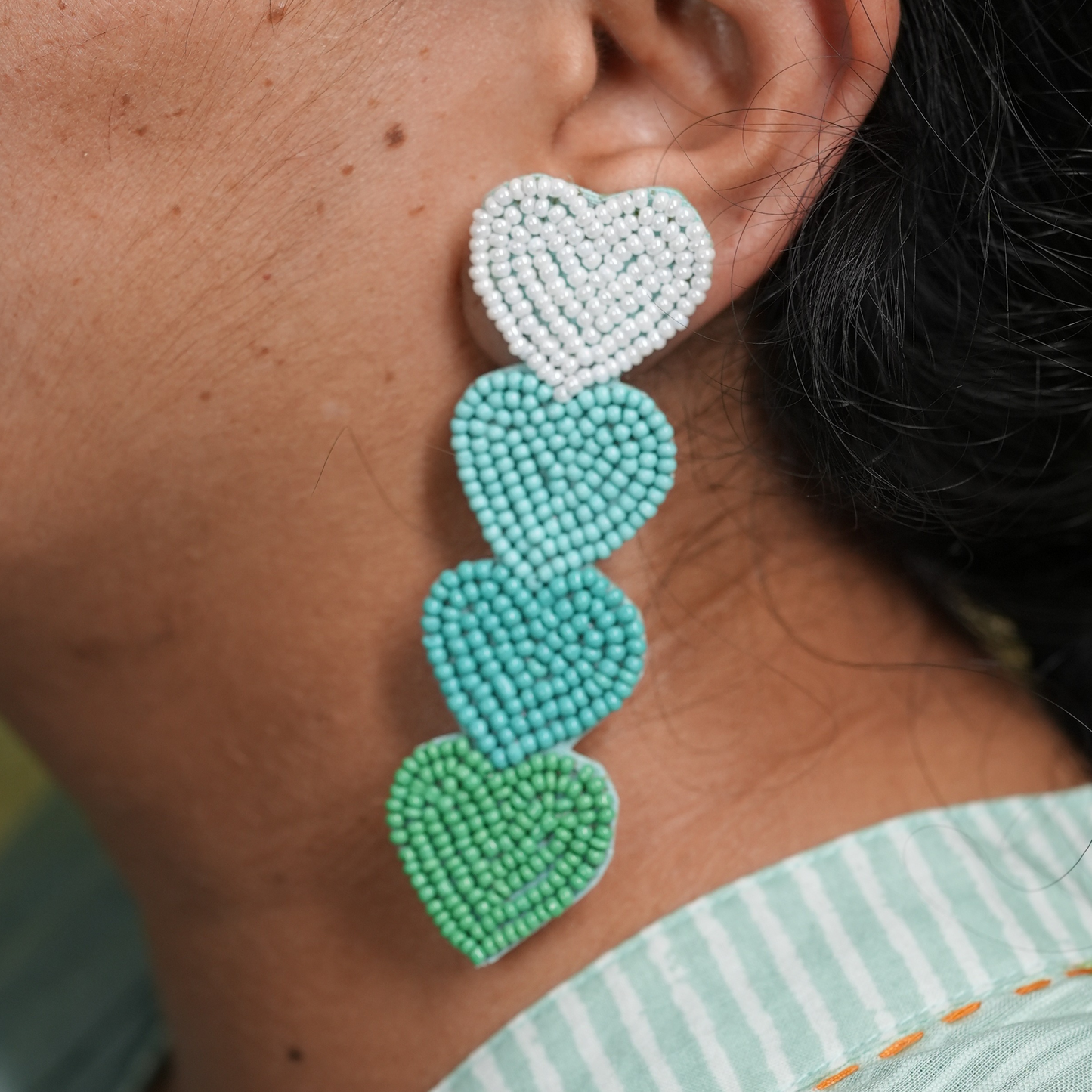 Desisnitch Handmade Heart Shaped Earrings