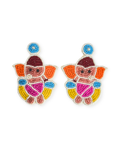 Desisnitch Ganesha Handmade Drop Earrings
