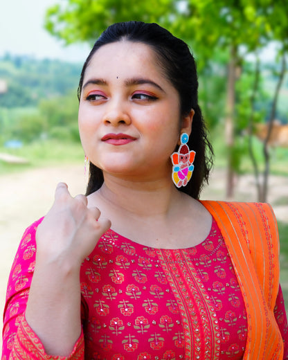 Desisnitch Ganesha Handmade Drop Earrings