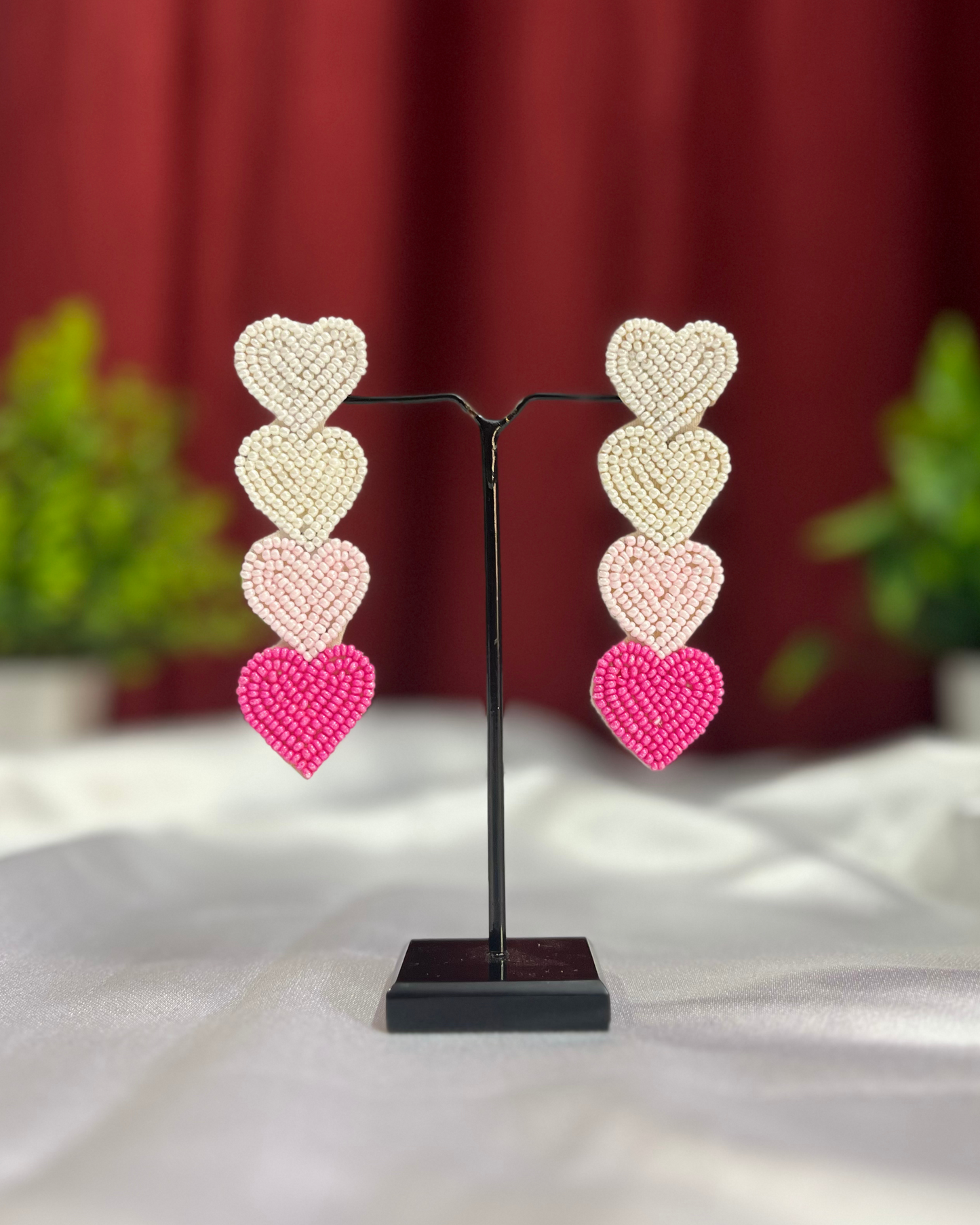 Desisnitch Handmade Heart Shaped Earrings