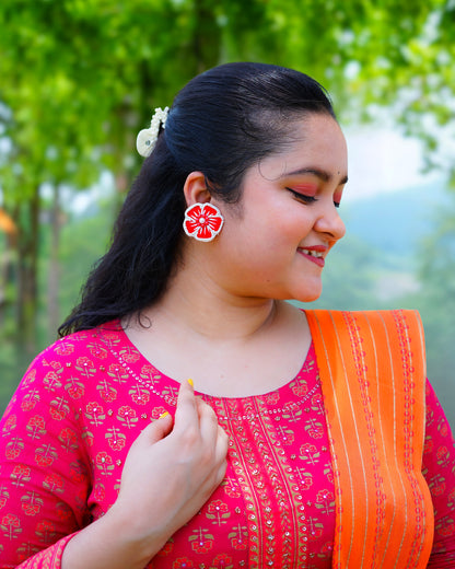 Desisnitch Floral Handmade Earrings