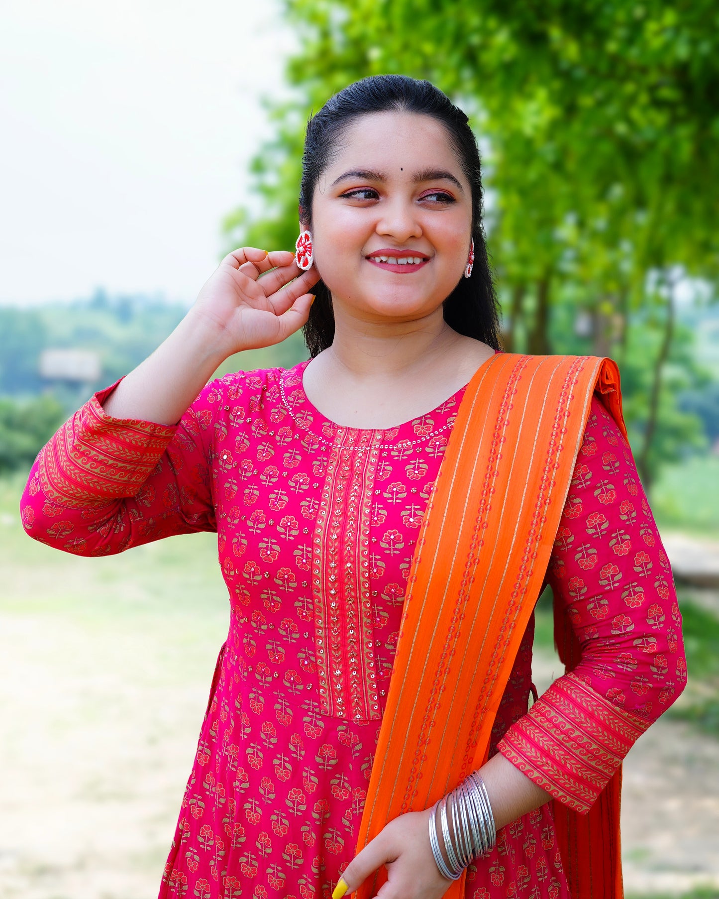 Desisnitch Floral Handmade Earrings