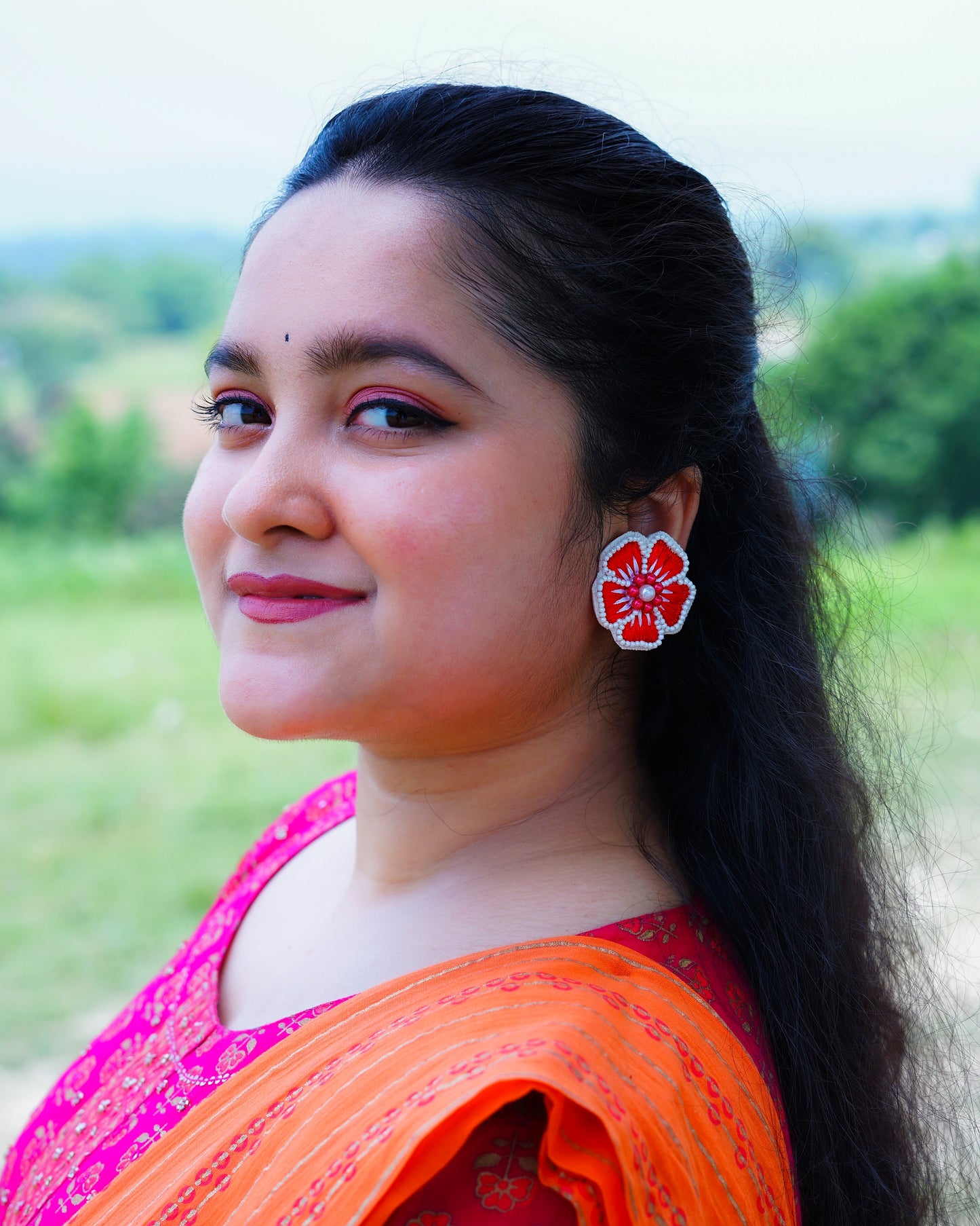 Desisnitch Floral Handmade Earrings