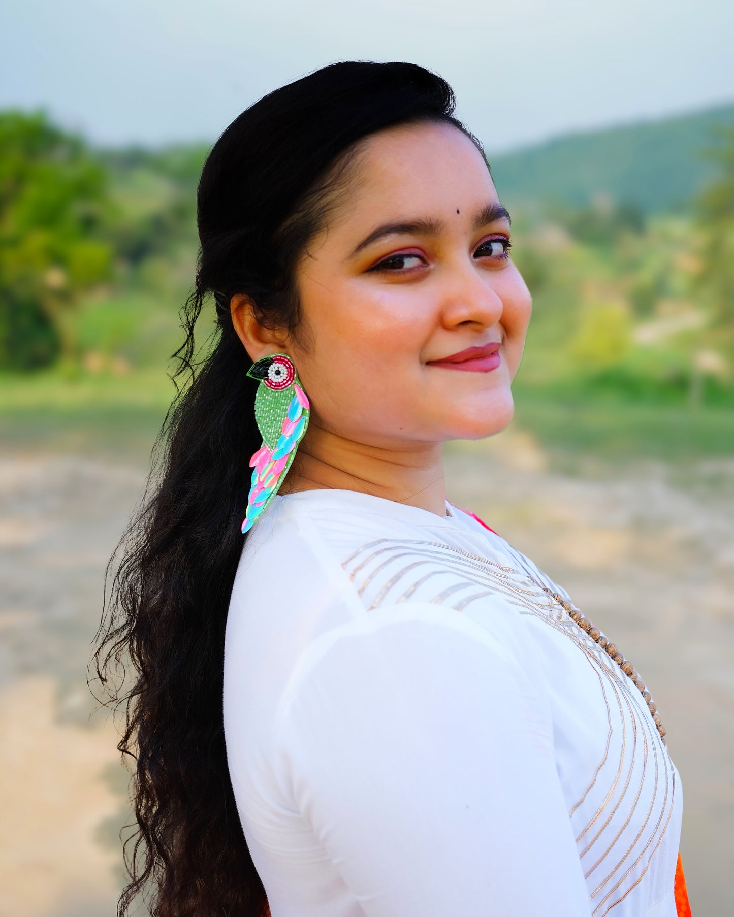 Desisnitch Parrot Handmade Earrings