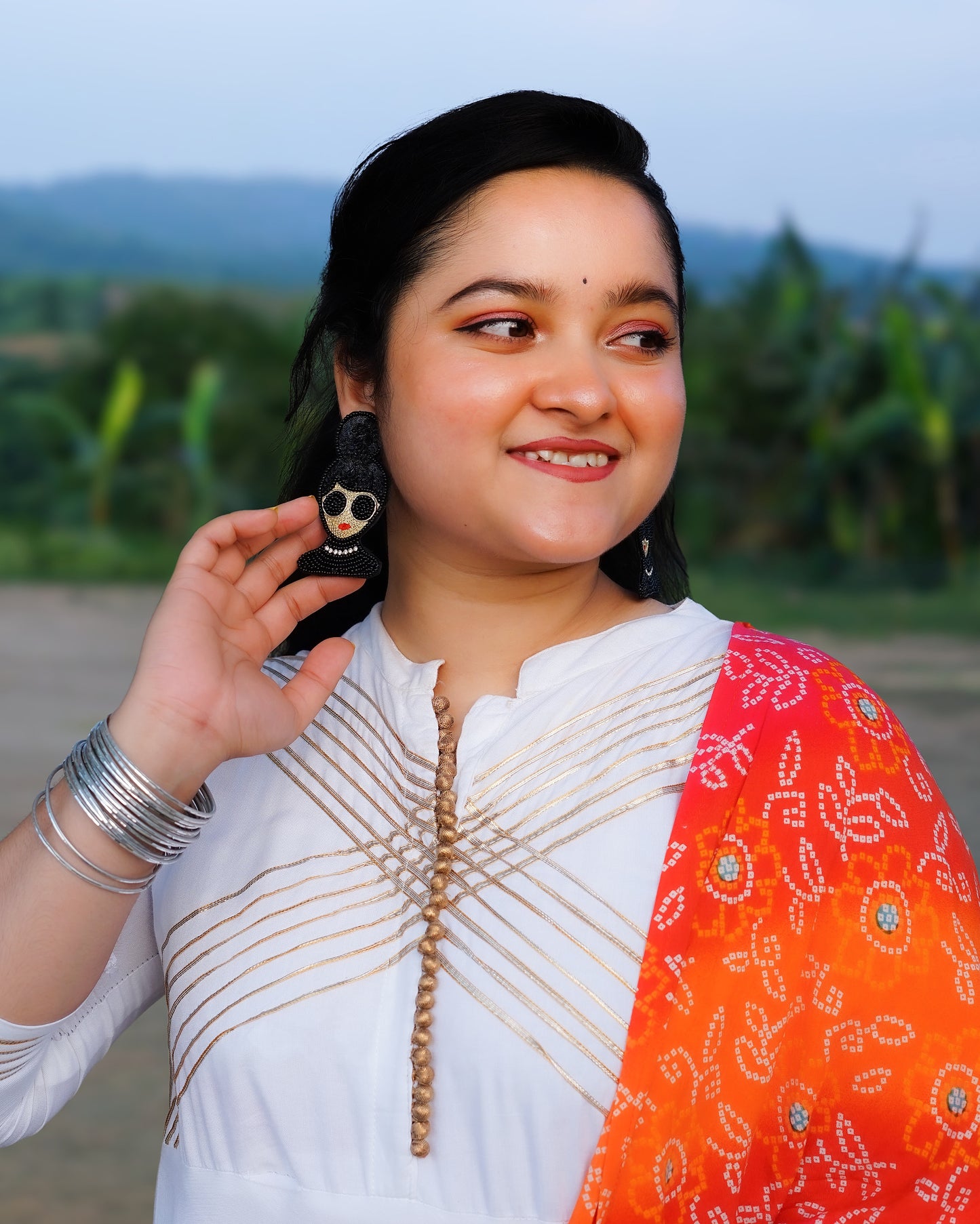 Desisnitch Black Handmade Earrings