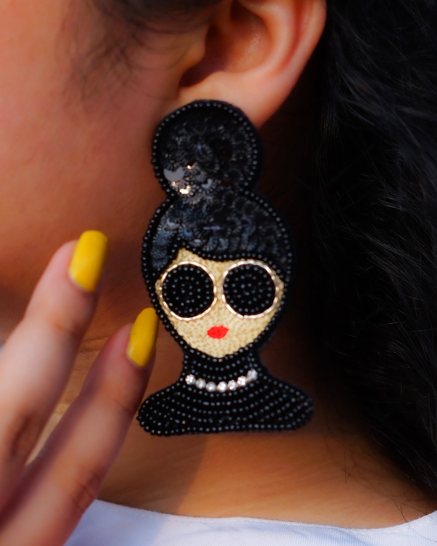 Desisnitch Black Handmade Earrings