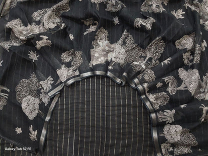 Premium Pure Linen – 3 Pc Unstitched Suit Set