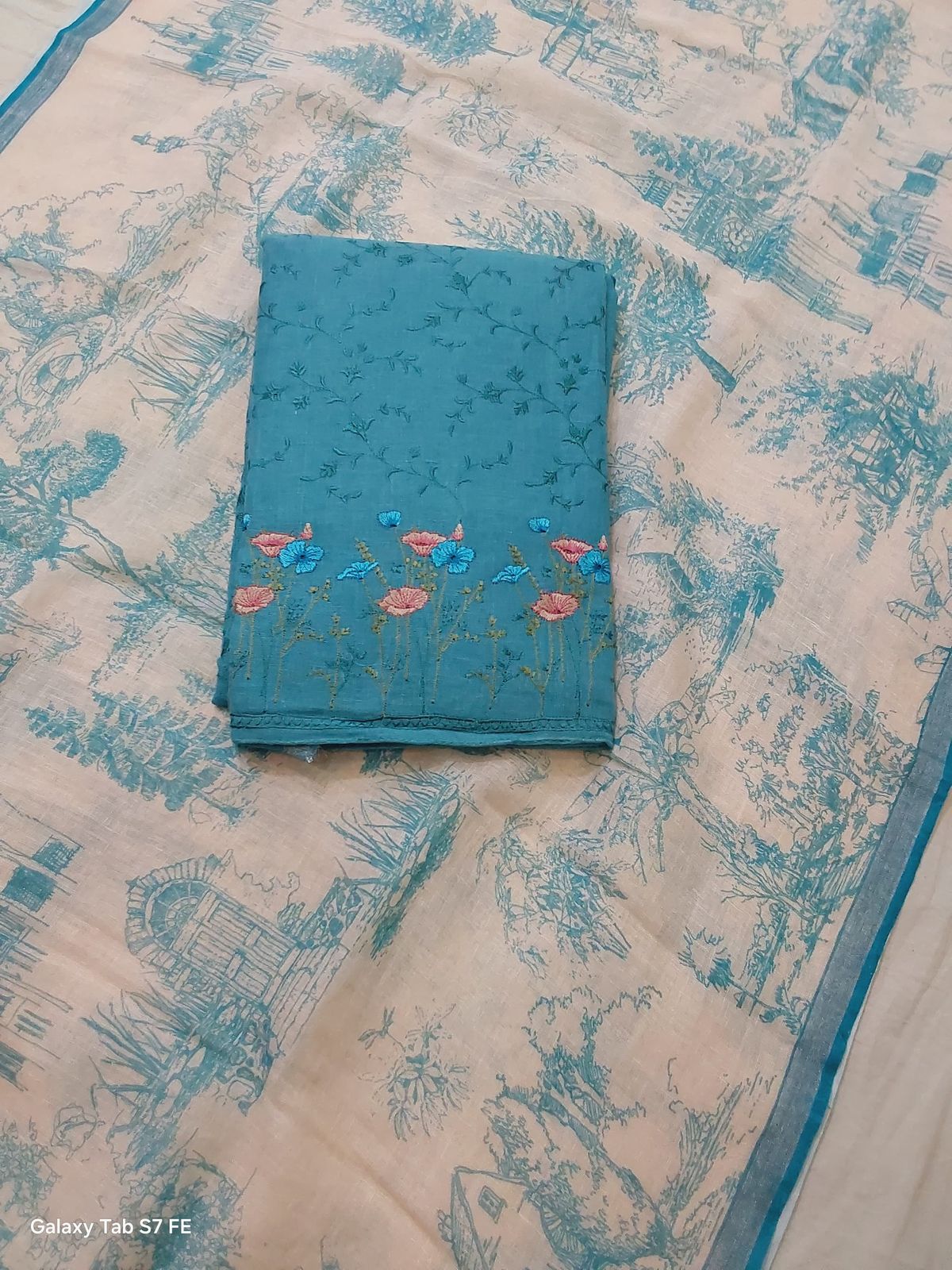 Premium Pure Linen – 3 Pc Unstitched Suit Set