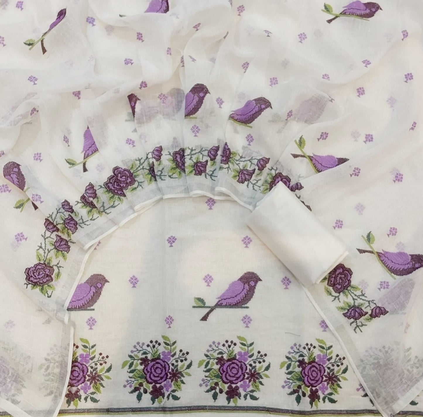 Premium Pure Linen – 3 Pc Unstitched Suit Set