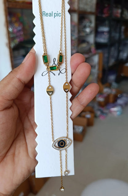 Anti tarnishing adjustable necklace